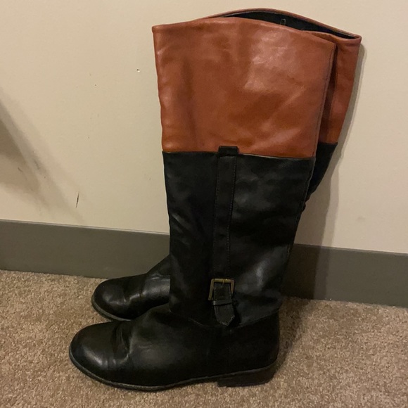 Bamboo two tone riding boots - Picture 4 of 7